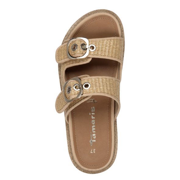 Tamaris Γυναικεία Flat Παντόφλα 1-27505-42 435 Tan