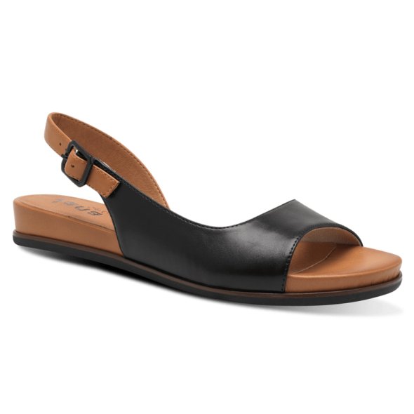 Jana 100% Comfort Γυναικείο Flat Πέδιλο 8-28160-42 001 Μαύρο
