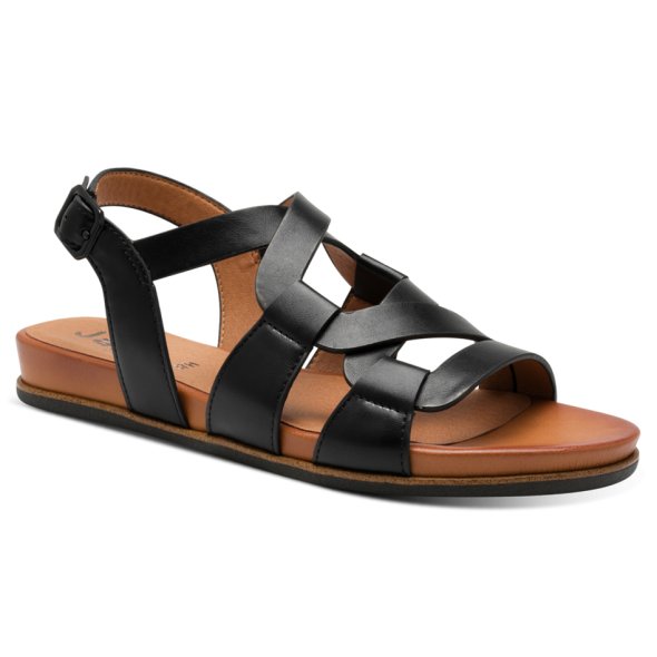 Jana 100% Comfort Γυναικείο Flat Πέδιλο 8-28161-44 001 Μαύρο