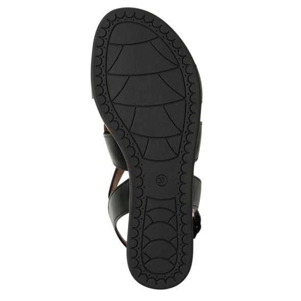 Jana 100% Comfort Γυναικείο Flat Πέδιλο 8-28161-44 001 Μαύρο