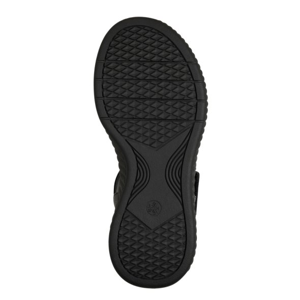 Jana 100% Comfort Γυναικείο Flat Πέδιλο 8-28765-44 001 Μαύρο
