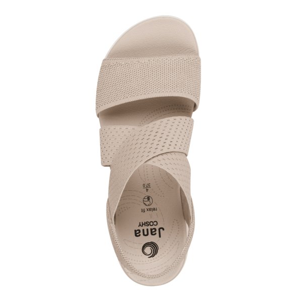 Jana 100% Comfort Γυναικείο Flat 8-28768-42 499 Beige/Gold