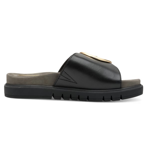 Tamaris Comfort Δερμάτινη Παντόφλα 8-87106-42 022 Black Nappa
