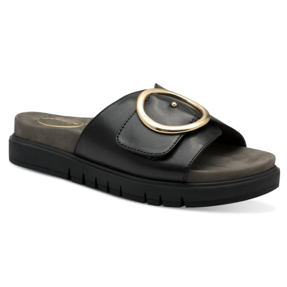 Tamaris Comfort Δερμάτινη Παντόφλα 8-87106-42 022 Black Nappa