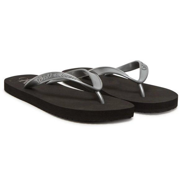 Calvin Klein Σαγιονάρα Beach Sandal Monologo Tpu YW0YW01719 00T Ασημί