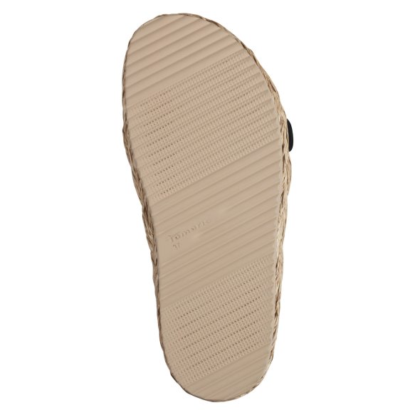 Tamaris Γυναικεία Flat Παντόφλα 1-27412-44 001 Μαύρο