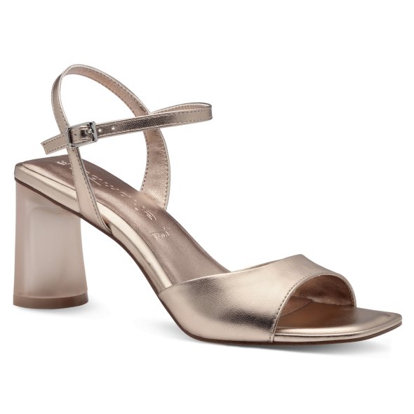 Tamaris Δερμάτινο Πέδιλο 1-28340-44 952 Rose Metallic