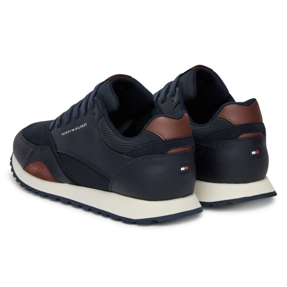 Tommy Hilfiger Ανδρικό Δερμάτινο Sneaker FM0FM05522 DW5 Μπλε