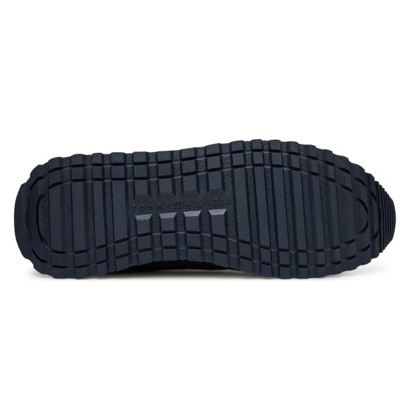Tommy Hilfiger Ανδρικό Δερμάτινο Sneaker FM0FM05522 DW5 Μπλε