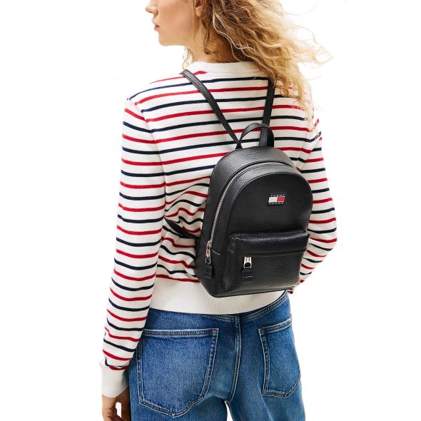 Tommy Hilfiger Jeans Γυναικείο Μικρό Backpack AW0AW17823 BDS Μαύρο