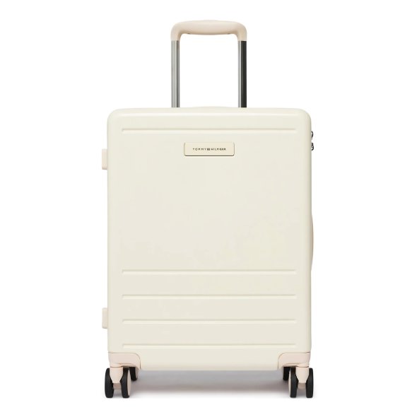 Tommy Hilfiger Th Cabin Size Suitcase AW0AW17829 Z00 Εκρού