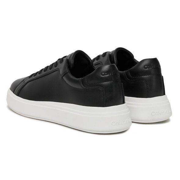 Calvin Klein Low Top Lace Up Lth HM0HM01016 BEH Μαύρο