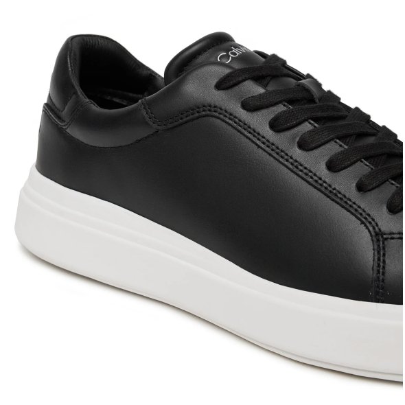 Calvin Klein Low Top Lace Up Lth HM0HM01016 BEH Μαύρο