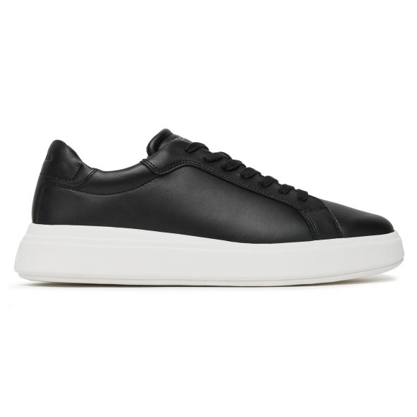 Calvin Klein Low Top Lace Up Lth HM0HM01016 BEH Μαύρο