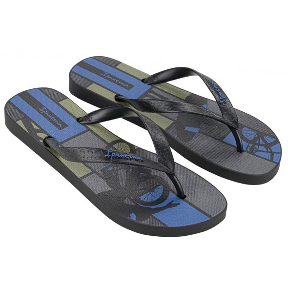Ipanema Ανδρική Σαγιονάρα Tropical II Ad 83625-AY833 Black/Blue/Green
