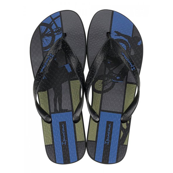 Ipanema Ανδρική Σαγιονάρα Tropical II Ad 83625-AY833 Black/Blue/Green