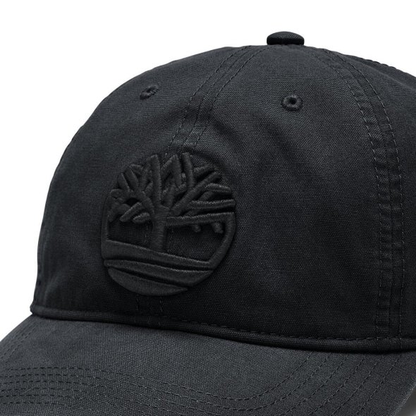 Timberland Cotton Canvas Baseball Cap A61UJ 001 Μαύρο