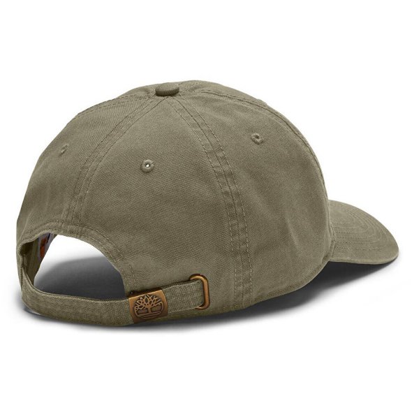 Timberland Cotton Canvas Baseball Cap A61UJ A58 Χακί