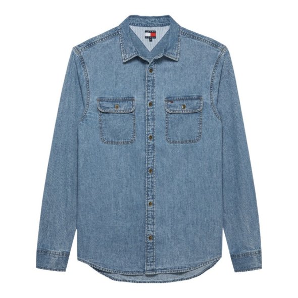 Tommy Hilfiger Ανδρικό Τζιν Πουκάμισο DM0DM21727 1A5 Μπλε