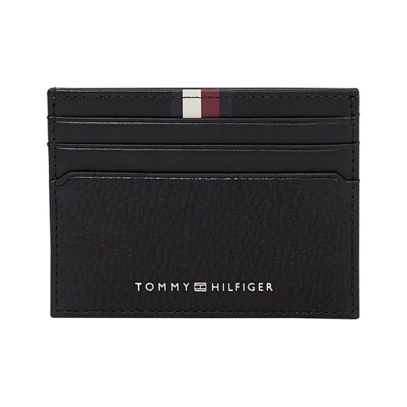 Tommy Hilfiger Δερμάτινη Θήκη Καρτών AM0AM13338 BDS Μαύρο