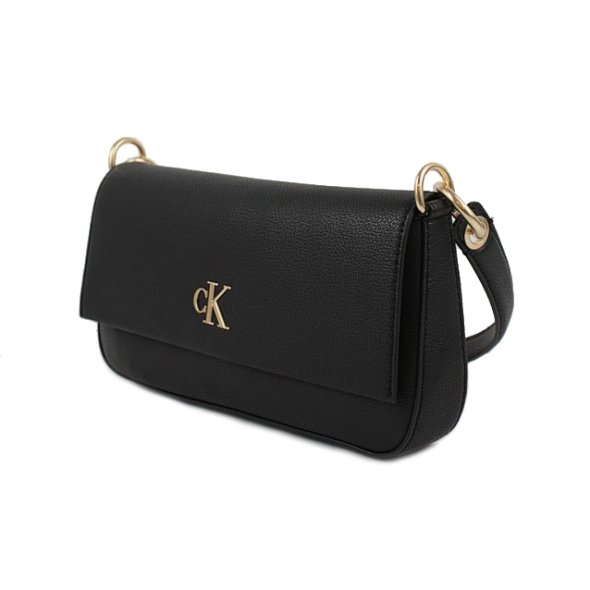Calvin Klein Γυναικεία Τσάντα Minimal Monogram Shoulder Pouch LV04K3161G UB1 Μαύρο