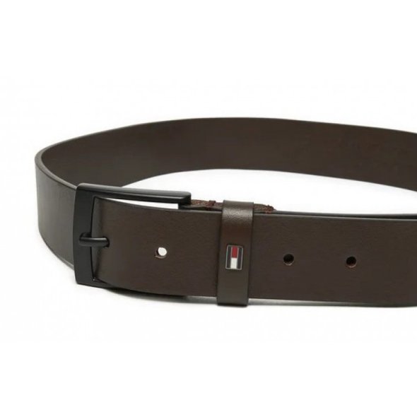 Tommy Hilfiger Ανδρική Δερμάτινη Ζώνη Layton 3.5mm AM0AM13016 0HD Καφέ