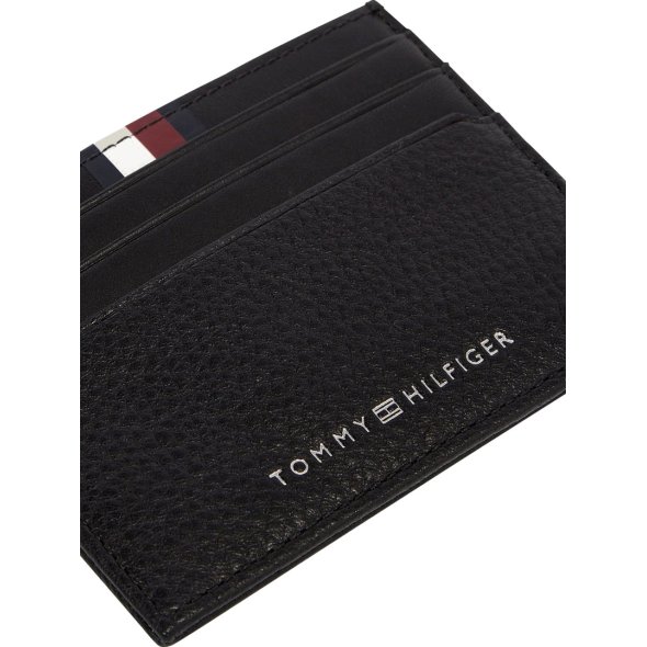 Tommy Hilfiger Δερμάτινη Θήκη Καρτών AM0AM13338 BDS Μαύρο