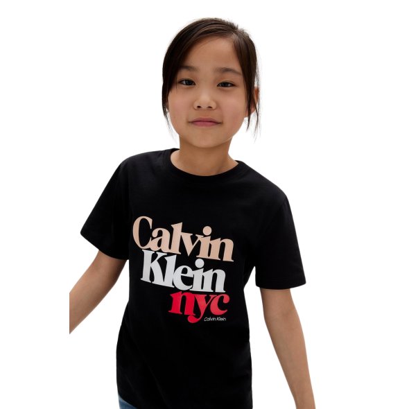 Calvin Klein Παιδικό T-Shirt Για Κορίτσια IG0IG02991 BEH Μαύρο