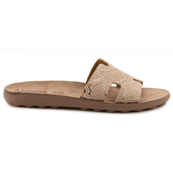 Fantasy Sandals Violeta S420 Rosegold Lizard