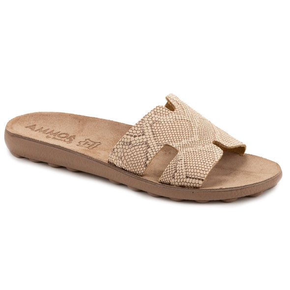 Fantasy Sandals Violeta S420 Rosegold Lizard