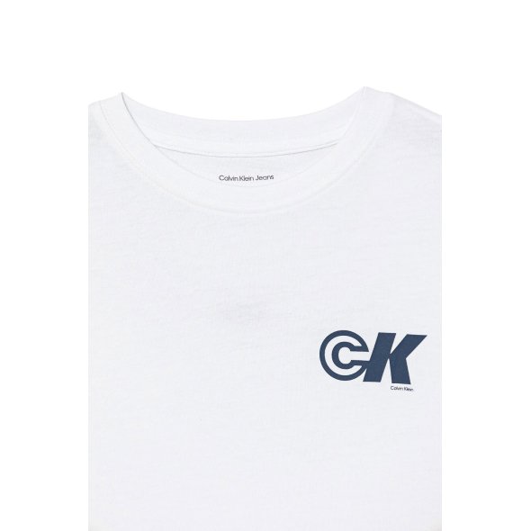 Calvin Klein Παιδικό T-Shirt Για Αγόρια IB0IB02544 YAF Λευκό