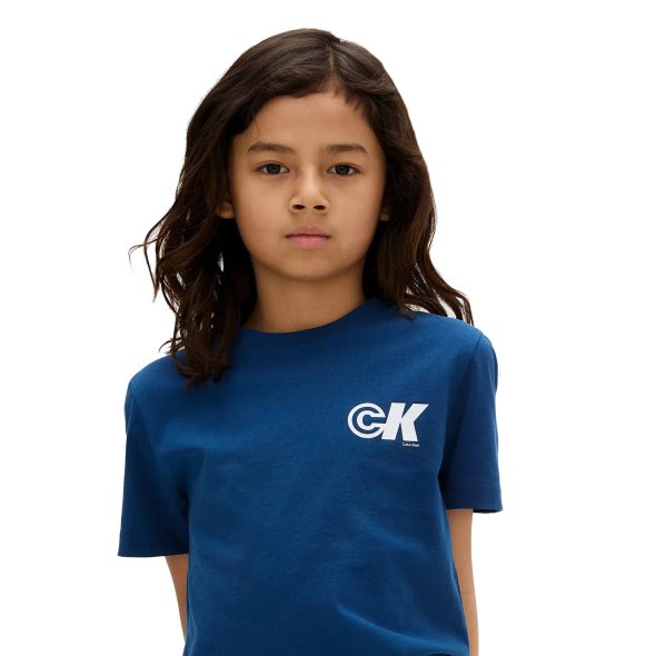 Calvin Klein Παιδικό T-Shirt Για Αγόρια IB0IB02544 C3I Μπλε