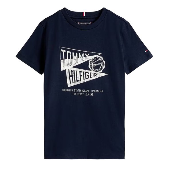 Tommy Hilfiger Παιδικό T-Shirt Για Αγόρια KB0KB09719 C1G Μπλε