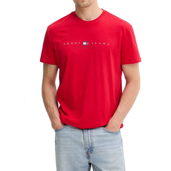 Tommy Hilfiger Ανδρικό T-Shirt DM0DM21911 XLE Κόκκινο