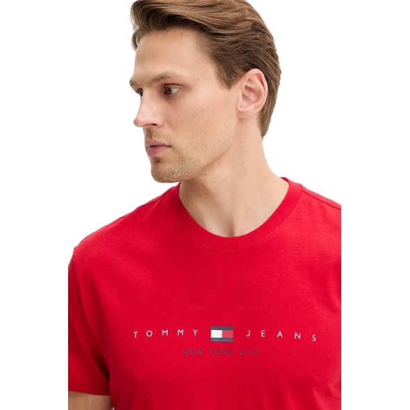 Tommy Hilfiger Ανδρικό T-Shirt DM0DM21911 XLE Κόκκινο
