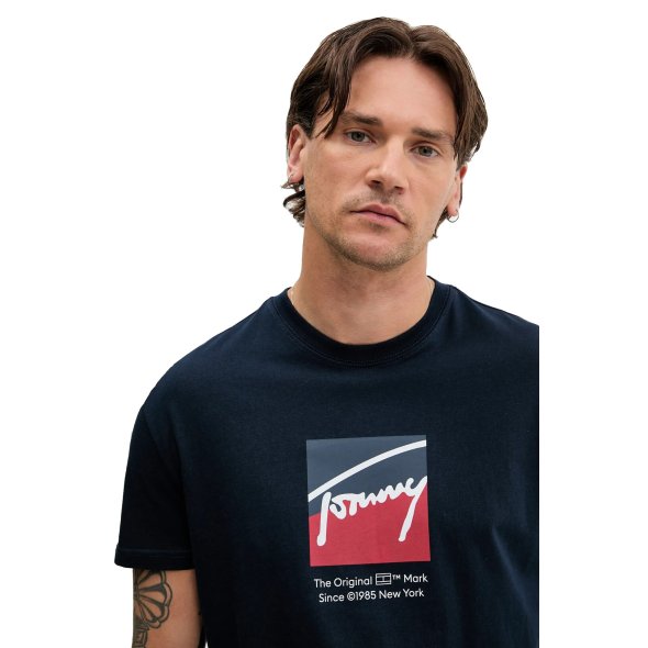 Tommy Hilfiger Ανδρικό T-Shirt DM0DM21940 C1G Μπλε