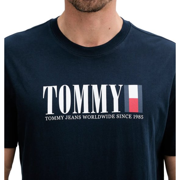 Tommy Hilfiger Ανδρικό T-Shirt DM0DM21941C1G Μπλε