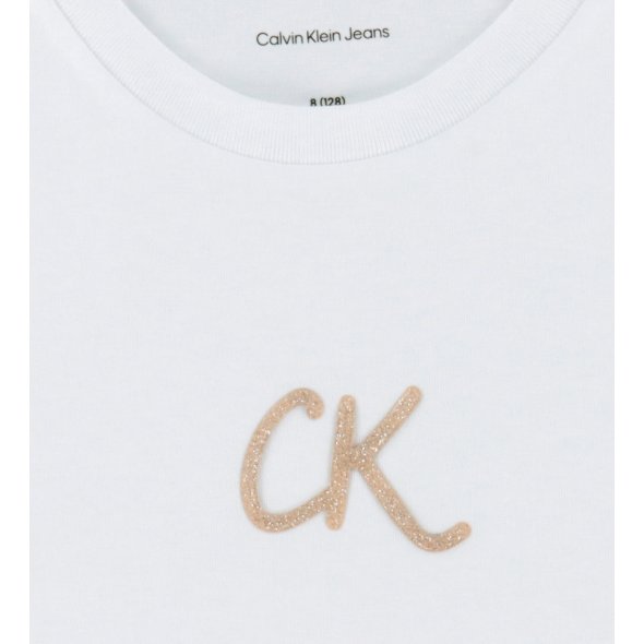 Calvin Klein Παιδικό T-Shirt Για Κορίτσια IG0IG02972 YAF Λευκό