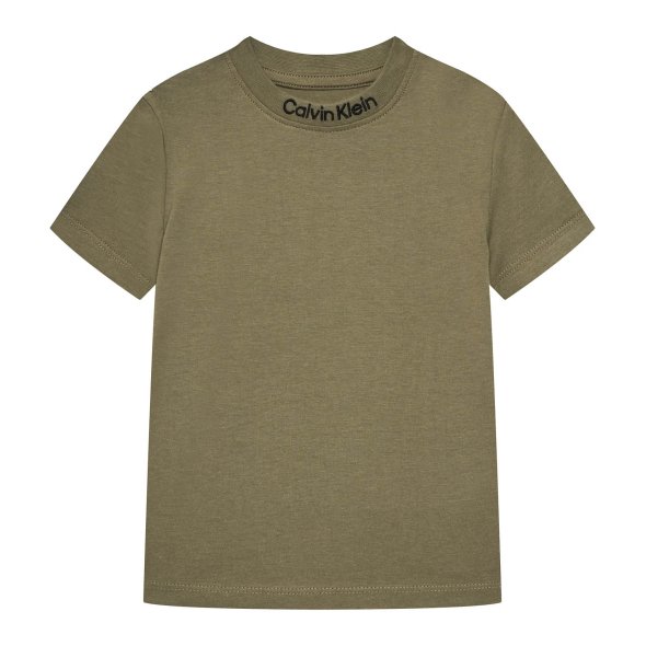 Calvin Klein Σετ 2 Τεμάχια Παιδικά T-Shirt Για Αγόρια IB0IB02529 LDY Μαύρο/Χακί