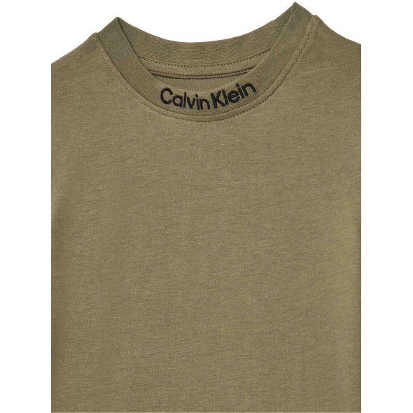 Calvin Klein Σετ 2 Τεμάχια Παιδικά T-Shirt Για Αγόρια IB0IB02529 LDY Μαύρο/Χακί