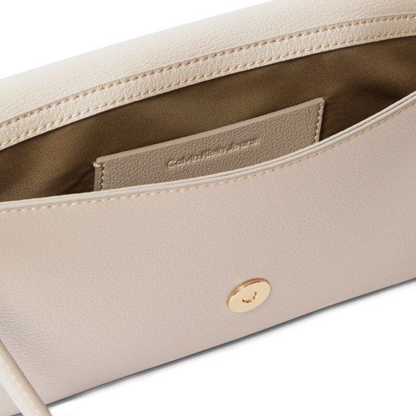 Calvin Klein Γυναικεία Τσάντα Minimal Monogram Shoulder Pouch LV04K3161G RMU Μπεζ