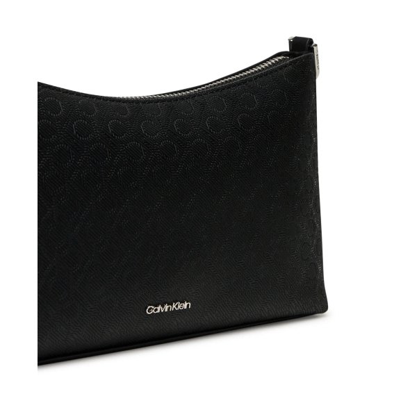 Calvin Klein Γυναικεία Τσάντα Ck Must Aop Conv Logo Jqd Strap LV04F3099G UB1 Μαύρο