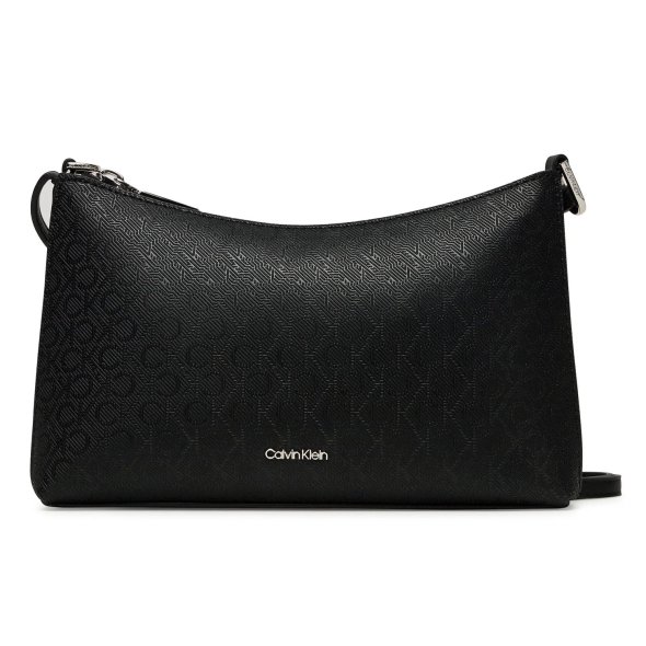 Calvin Klein Γυναικεία Τσάντα Ck Must Aop Conv Logo Jqd Strap LV04F3099G UB1 Μαύρο