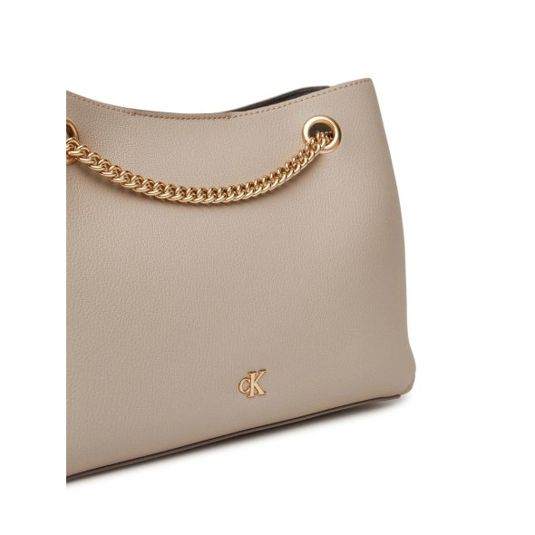 Calvin Klein Γυναικεία Τσάντα Minimal Monogram Shoulde LV04F3205G RMU Μπεζ