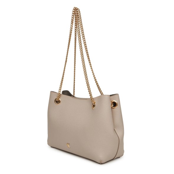 Calvin Klein Γυναικεία Τσάντα Minimal Monogram Shoulde LV04F3205G RMU Μπεζ