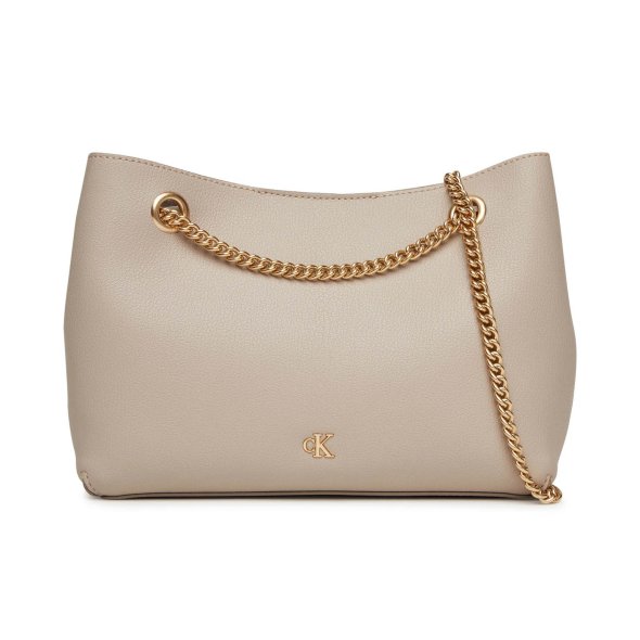 Calvin Klein Γυναικεία Τσάντα Minimal Monogram Shoulde LV04F3205G RMU Μπεζ