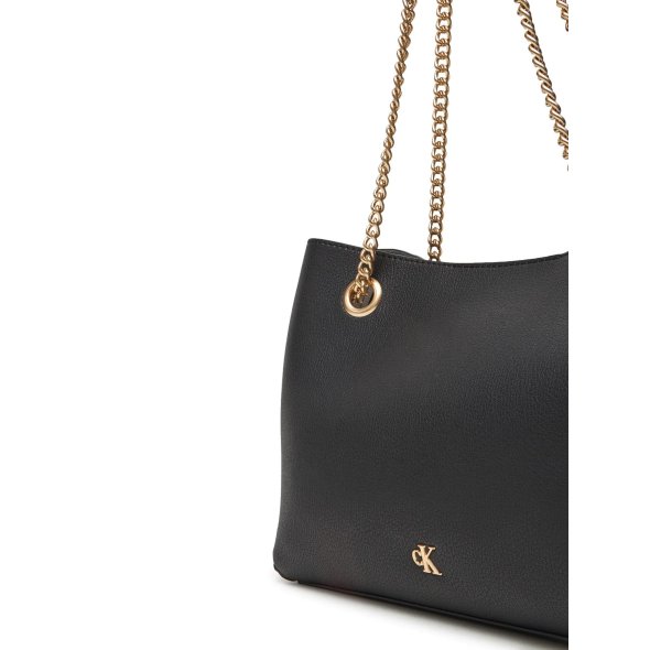 Calvin Klein Γυναικεία Τσάντα Minimal Monogram Shoulde LV04F3205G UB1 Μαύρο