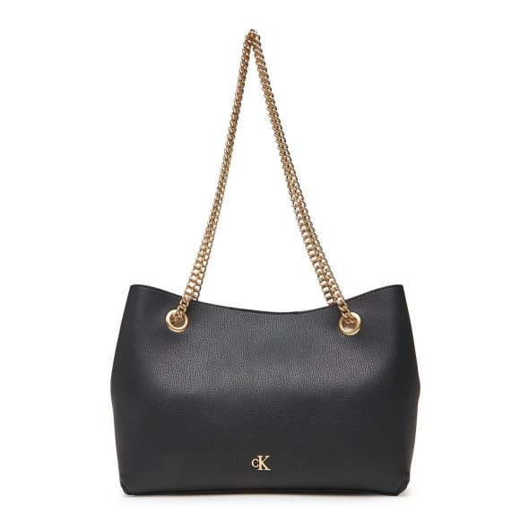 Calvin Klein Γυναικεία Τσάντα Minimal Monogram Shoulde LV04F3205G UB1 Μαύρο