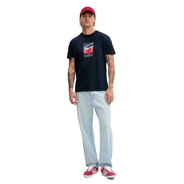 Tommy Hilfiger Ανδρικό T-Shirt DM0DM21940 C1G Μπλε