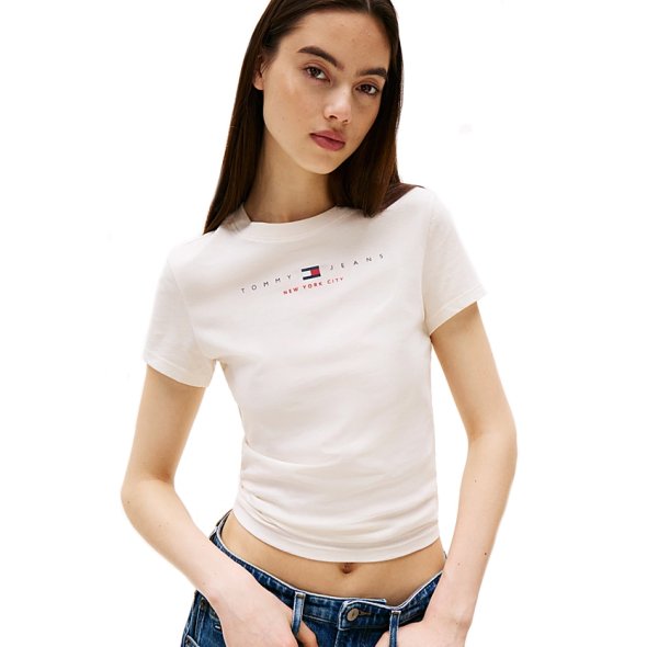 Tommy Hilfiger Γυναικείο T-Shirt DW0DW21422 YBH Μπεζ